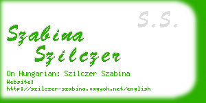 szabina szilczer business card